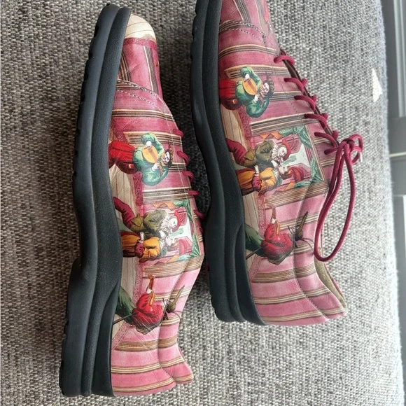 Vintage ICON Multicolor Patterned Women's Sneakers - Picture 7 of 10